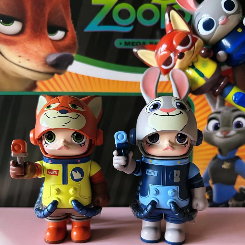 พร้อมส่ง POP MART Molly SPACE Disney Crazy Animals ZOOTOPIA 100% แท้ Popmart