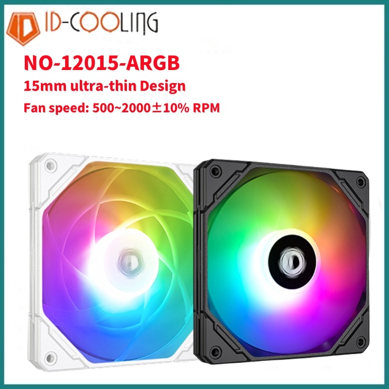 Id-cooling NO-12015-XT ARGB พัดลมกรณีแอดเดรส RGB พัดลม 5V ARGB CPU พัดลมระบายความร้อน MB Aura Sync 1