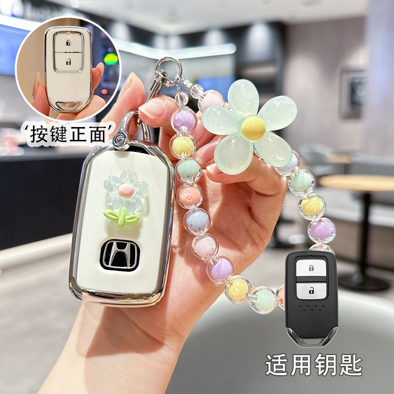 ห้างสรรพสินค้าเทรนด์!สําหรับhonda CRV City Civic FC BRV Accord HRV Jazz Keylessสมาร์ทEntry/Push Startใหม่TPUรีโมทกุญแจรถฝาครอบ