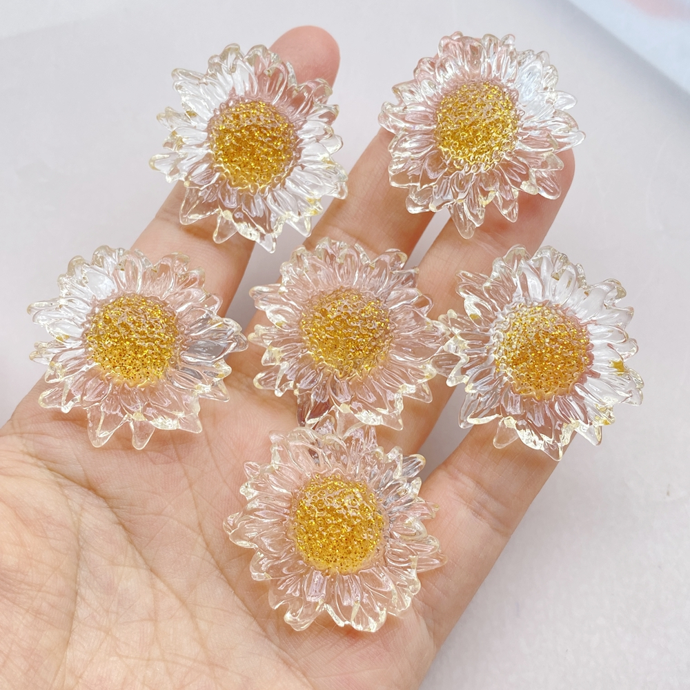 6 ชิ้นชุดเรซิ่นดอกไม้ตกแต่งสีทองหลวมสีชมพู, พลอยเทียม ด้านหลังแบน, ทําเอง สมุดภาพ อัญมณีงานแต่งงาน, เครื่องประดับทําอุปกรณ์งานฝีมือตกแ