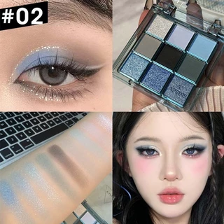 9 สีเคลือบมุกรมควันกุหลาบอายแชโดว์คณะกรรมการทนทานกันน้ําแต่งหน้าตาเหมาะสําหรับงานเลี้ยงวันวาเลนไทน์