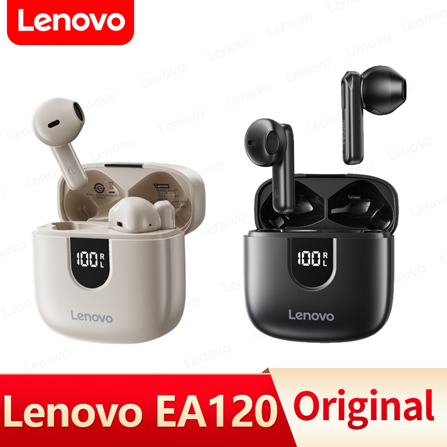 Lenovo EA120 หูฟังบลูทูธไร้สาย หูฟังเกมมิ่ง ลดเสียงรบกวน ความล่าช้าต่ํา โหมดคู่ เกมมิ่ง เพลง หูฟังบลูทูธ พร้อมไมโครโฟน บลูทูธ 5.3