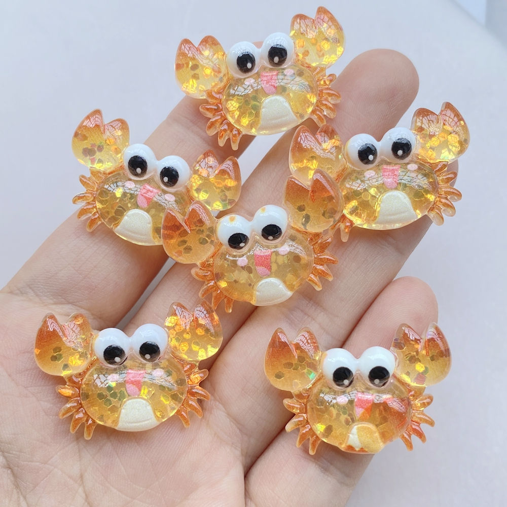 10ชิ้นชุดสร้างสรรค์ที่มีสีสันเงาการ์ตูนมหาสมุทรชุดปลาโลมา,ปู,ปลาดาว,ปลาหมึก ทําเอง สีครีมกรณีโทรศัพท์อุปกรณ์ผมรองเท้าหลุมหัวเข็มขัดเรซิ่นกลับอุป ราคา ถูกที่สุด ดีลบีเคเค แกลเลอรีภาพที่ 8