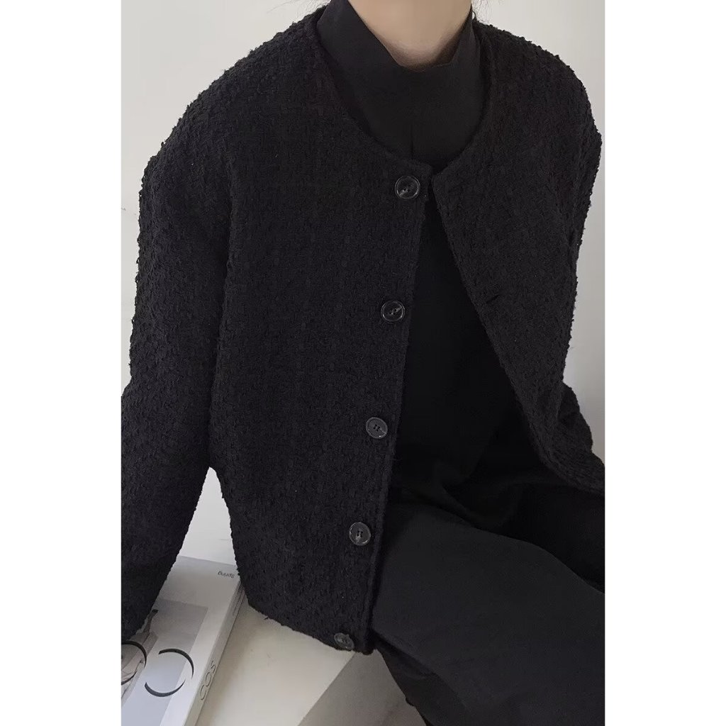 เวอร์ชั่นเกาหลี Niche Retro Collarless สูทผู้ชายออกแบบแฟชั่น High-End เสื้อผู้ชาย m-3xl