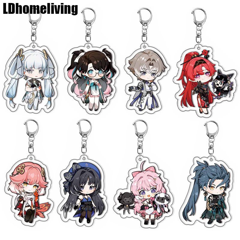พวงกุญแจเกม Wuthering Waves zhezhi changli จี้อะคริลิค