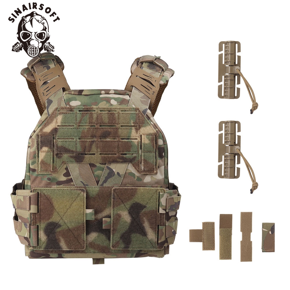 SINAIRSOFT KZ Carrier เสื้อกั๊กป้องกันกลางแจ้ง Quick Release MOLLE ระบบเสื้อกั๊กป้องกัน