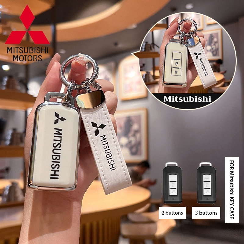 Mitsubishi car smart key case Mitsubishi Triton/Pajero/Mirage/outlander ปลอกกุญแจรถ พวงกุญแจ Mitsubishi