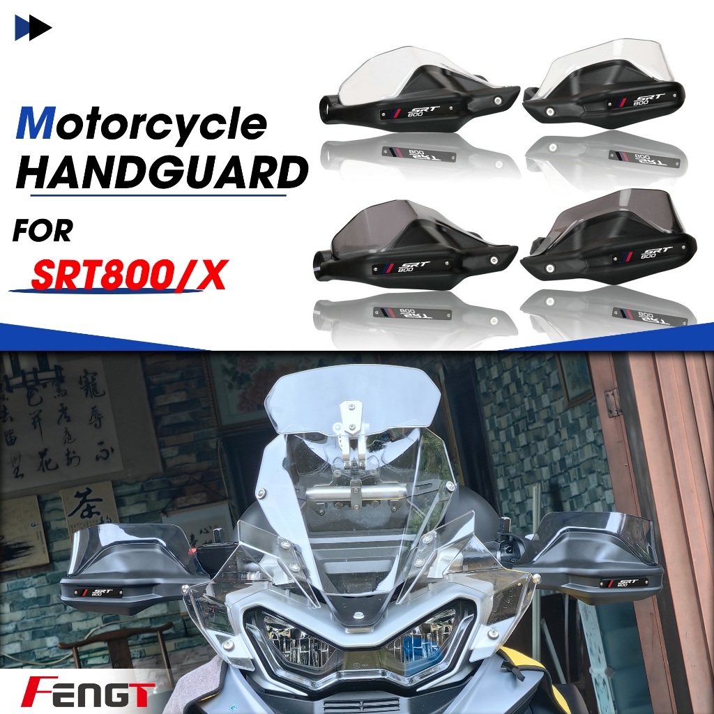 Fit สําหรับ QJMOTOR SRT800 SRT800X รถจักรยานยนต์ซ้ายและขวา Hand Guards Handle Lever Guard Wingscreen
