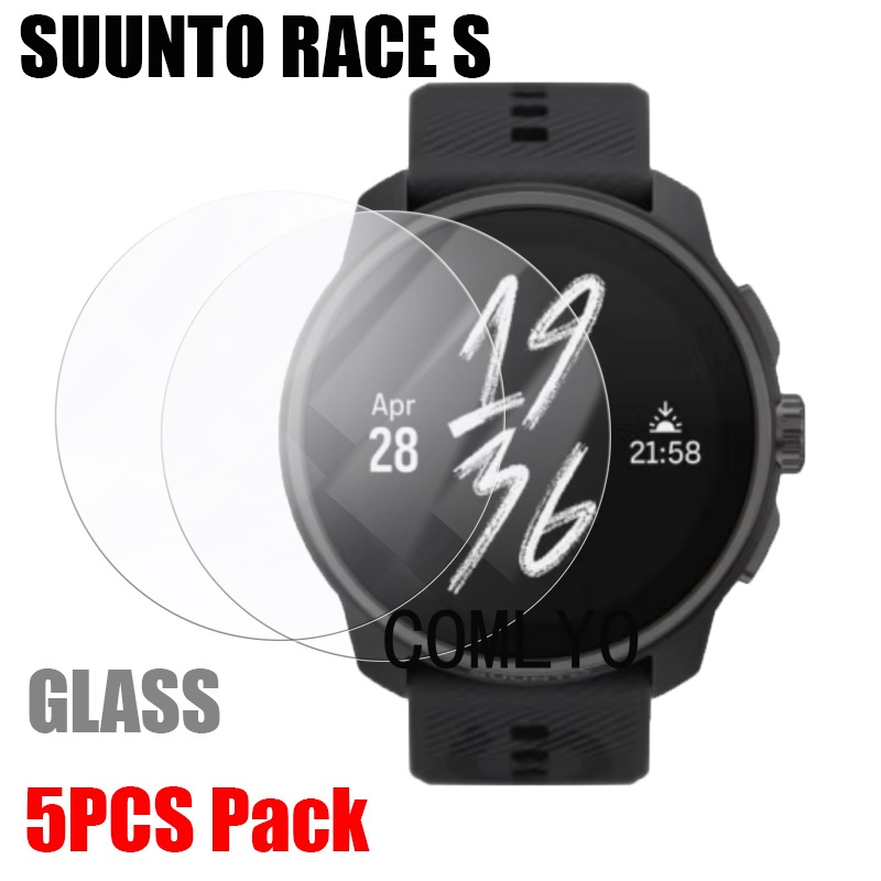 สําหรับ Suunto Race S / Race / Vertical กระจกนิรภัยแนวตั้งสมาร์ทวอทช์ปกป้องหน้าจอ 9H 2.5D ฟิล์ม