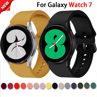 20 มม.ซิลิโคนสําหรับ Samsung Galaxy Watch 7/6/5/4 40 มม.44 มม.5 Pro 45 มม.สร้อยข้อมือกีฬาสําหรับ Galaxy Watch 6 คลาสสิก 47 มม.43 มม.