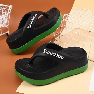 🚚สปอตสินค้า🚚 รองเท้าหนีบ flip flop ผู้หญิง ก้นหนา รองเท้าคีบ รองเท้าแตะชายหาด EVA