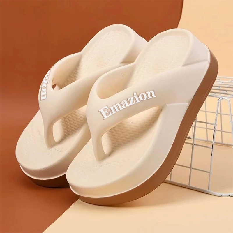 🚚สปอตสินค้า🚚 รองเท้าหนีบ flip flop ผู้หญิง ก้นหนา รองเท้าคีบ รองเท้าแตะชายหาด EVA