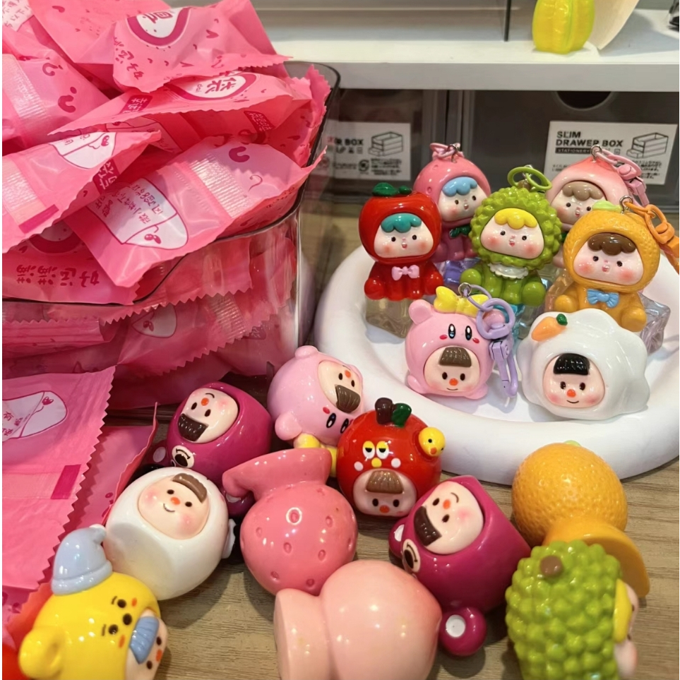 ถ่ายทอดสด diy ธัญพืชผสมสีทึบ night light 3d charms การ์ตูนน่ารักน่ารัก granule blind bag จี้ charms