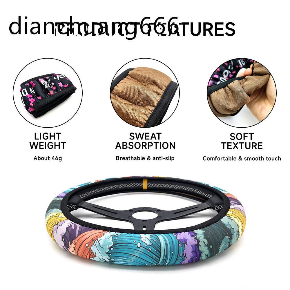 รถ HKS เจ้าสาว Jdm ฝาครอบพวงมาลัยสไตล์ญี่ปุ่นเคสป้องกันกันลื่นสําหรับ Universal 380MM - รูปที่ 4