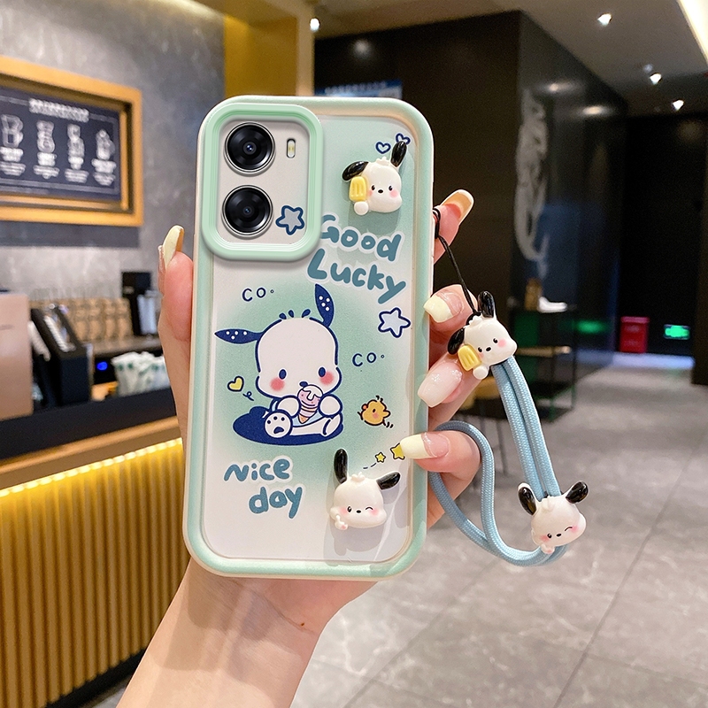 ซิลิโคนนุ่มการ์ตูน 3D สามมิติ Patch ตุ๊กตาสร้อยข้อมือเคสโทรศัพท์เหมาะสําหรับ OPPO A57 4g/A77 4g/A77s 4g/A57e 4g/A57s 4g/OnePlus Nord N20SE