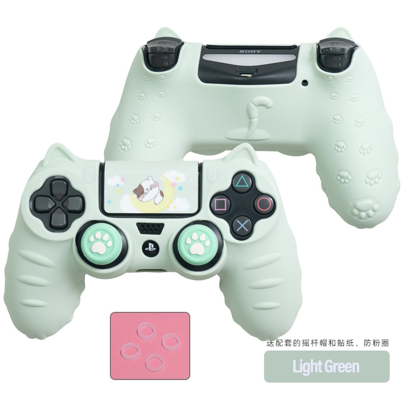 สําหรับ PS4 Spot Goods Cat Paw ซิลิโคน Soft Protector สติกเกอร์ผิวสําหรับ Sony Dualshock 4 DS4 PS4 Slim Pro Controller กรณี Thumb Stick Grip ฝาครอบ
