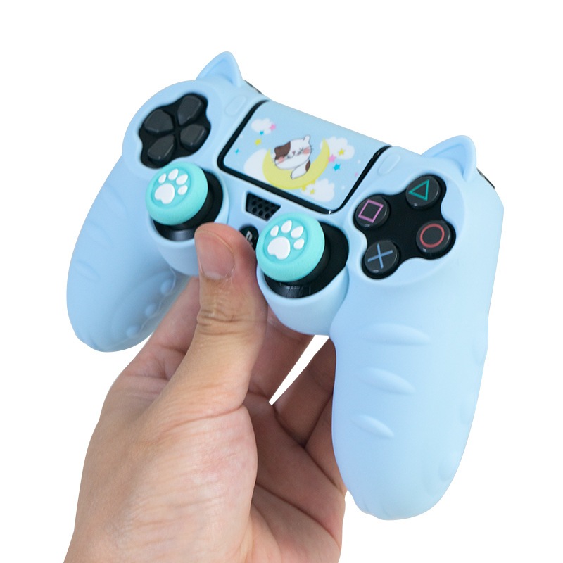 สําหรับ PS4 Spot Goods Cat Paw ซิลิโคน Soft Protector สติกเกอร์ผิวสําหรับ Sony Dualshock 4 DS4 PS4 Slim Pro Controller กรณี Thumb Stick Grip ฝาครอบ