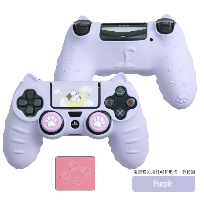สําหรับ PS4 Spot Goods Cat Paw ซิลิโคน Soft Protector สติกเกอร์ผิวสําหรับ Sony Dualshock 4 DS4 PS4 Slim Pro Controller กรณี Thumb Stick Grip ฝาครอบ
