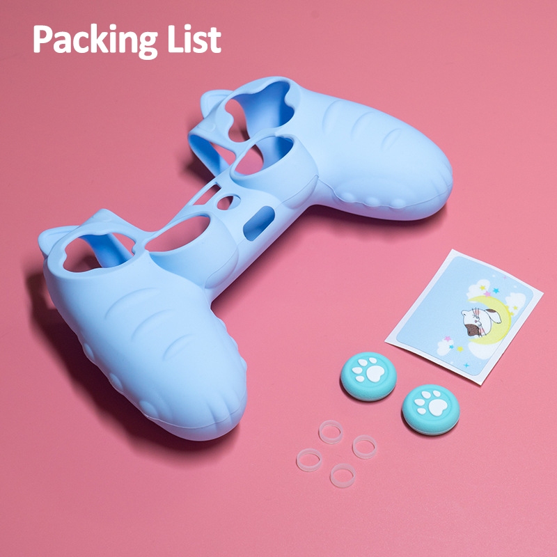 สําหรับ PS4 Spot Goods Cat Paw ซิลิโคน Soft Protector สติกเกอร์ผิวสําหรับ Sony Dualshock 4 DS4 PS4 Slim Pro Controller กรณี Thumb Stick Grip ฝาครอบ