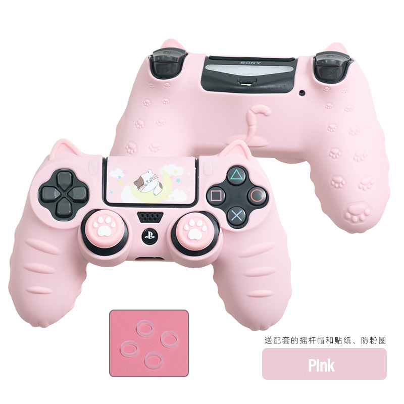 สําหรับ PS4 Spot Goods Cat Paw ซิลิโคน Soft Protector สติกเกอร์ผิวสําหรับ Sony Dualshock 4 DS4 PS4 Slim Pro Controller กรณี Thumb Stick Grip ฝาครอบ
