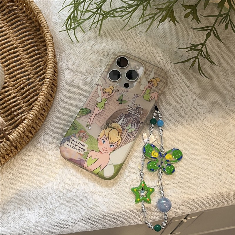 เคสโทรศัพท์ iPhone 16 15 Pro max 14 Pro max รูปแบบดอกไม้ faery วัสดุ TPU เคสโทรศัพท์กระบวนการ IMD