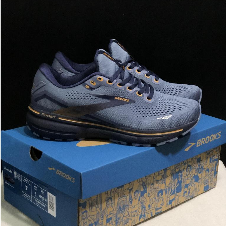 Brooks Ghost 15 รองเท้ากีฬาสําหรับบุรุษและสตรีรองเท้าวิ่งมืออาชีพมาราธอน