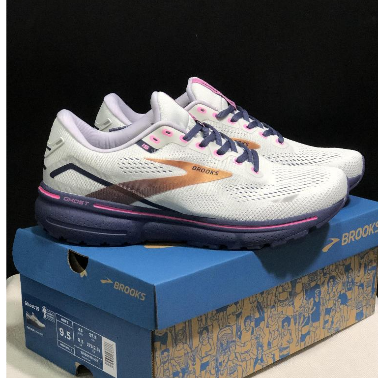 Brooks Ghost 15 รองเท้ากีฬาสําหรับบุรุษและสตรีรองเท้าวิ่งมืออาชีพมาราธอน