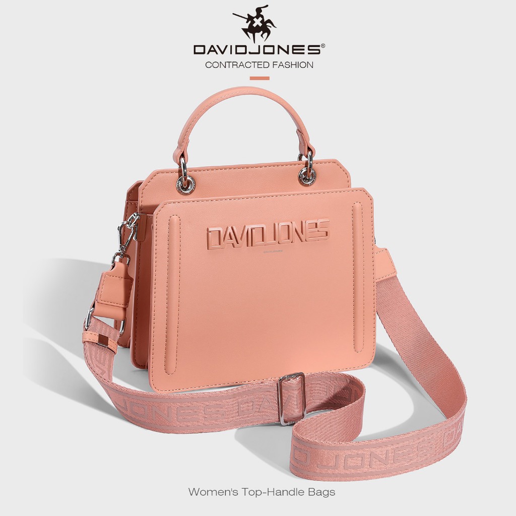 David Jones Paris 2025 ฤดูใบไม้ผลิฤดูร้อนใหม่คอลเลกชันDesignerผู้หญิงTop-Handleกระเป๋าCrossbodyกระเป๋าหนังPuหญิงนุ่มและSuppleกระเป๋า