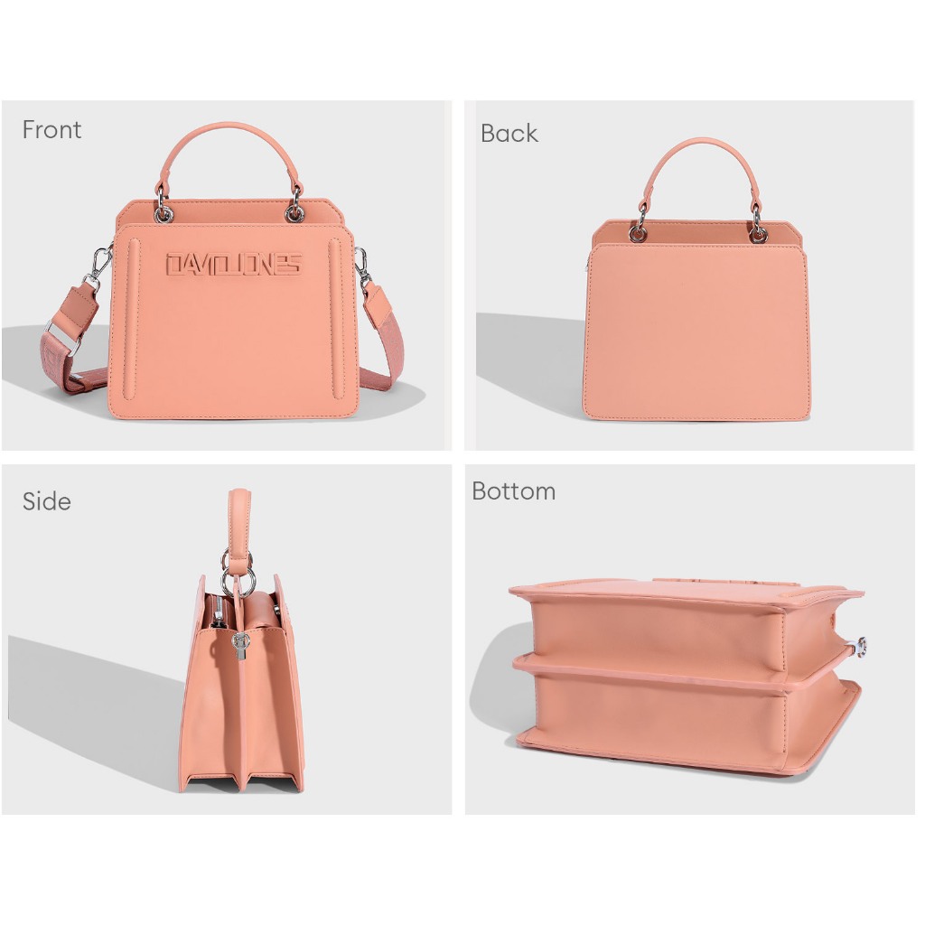 David Jones Paris 2025 ฤดูใบไม้ผลิฤดูร้อนใหม่คอลเลกชันDesignerผู้หญิงTop-Handleกระเป๋าCrossbodyกระเป๋าหนังPuหญิงนุ่มและSuppleกระเป๋า