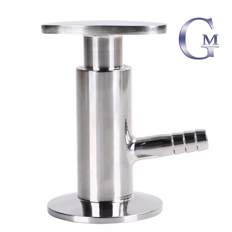 Dn15 1/2 "OD SS304/316 สแตนเลสสุขาภิบาล Sampling วาล์ว 50.5 มม. Ferrule OD Fit 1.5 "Tri Clamp