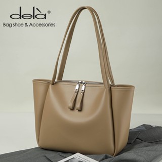 Dela Tote กระเป๋าสะพายหนังนุ่มความจุขนาดใหญ่ผู้หญิง