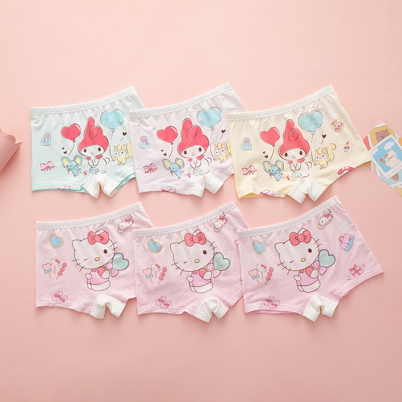 4 ชิ้นชุดชั้นในเด็ก Modal Super Soft Girls Boxer ฤดูร้อนบางการ์ตูนเด็กกางเกงบ็อกเซอร์ระบายอากาศชุดชั้นในเด็กทารกนักเรียน