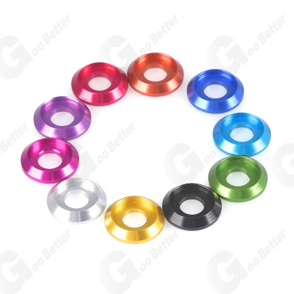 M2 แหวนรองสกรู อะลูมิเนียมอัลลอย หัวกลม เส้นผ่าศูนย์กลางด้านนอก 5 มม. หลากสี 6061 - รูปที่ 2