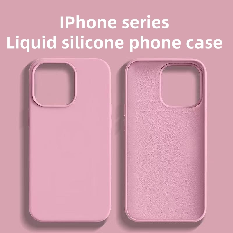 มีโลโก้แฟชั่นคลาสสิกเคลือบซิลิโคนเหลวเคสโทรศัพท์iPhone 16 11 12 13 14 15 Pro MAX Case Plus Mini X XS MAX XR ลื่นป้องกันกล้องกันกระแทกiPhone 12 Case