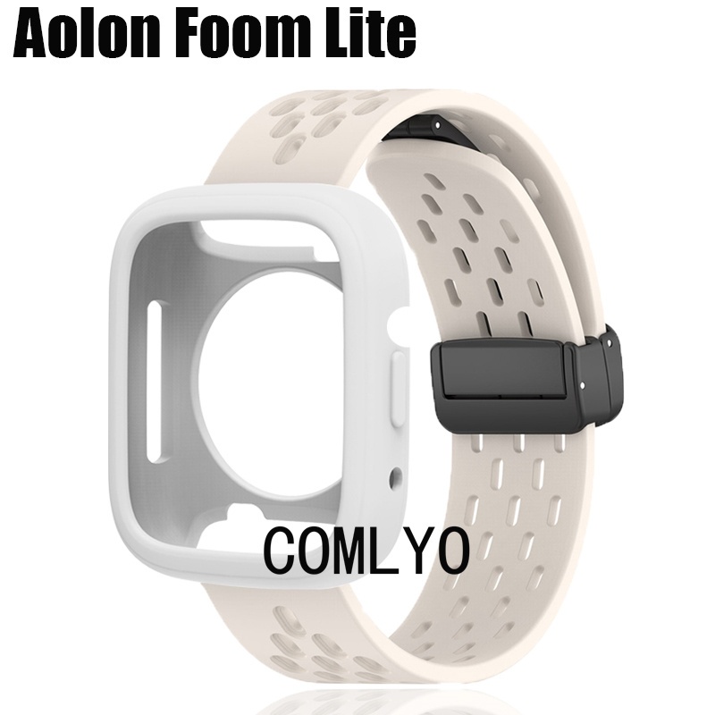 สําหรับ Aolon Foom lite สมาร์ทสายนาฬิกาซิลิโคน Band นุ่มกีฬาผู้หญิงผู้ชาย smartwatch เข็มขัดฟิล์มป้องกันหน้าจอ