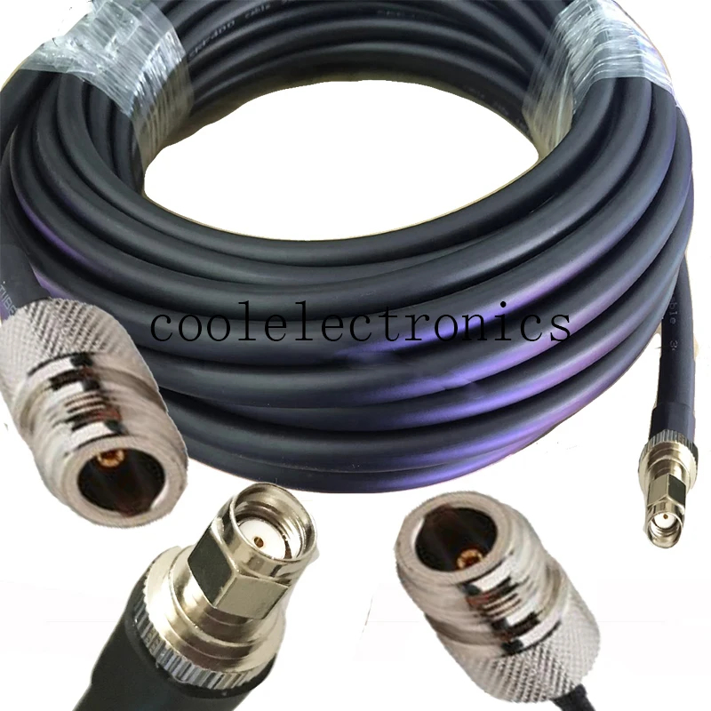 1 PC RP-SMA ชาย N หญิงแจ็คเชื่อมต่อ RF Coax Pigtail เสาอากาศสาย LMR400 Ham วิทยุ 1/2/3/5/10 M