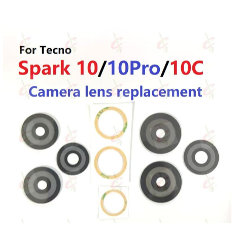 เปลี่ยนเลนส์กล้องสําหรับ Tecno Spark 10C 10 Pro KI5q KI5k KI5m KI7