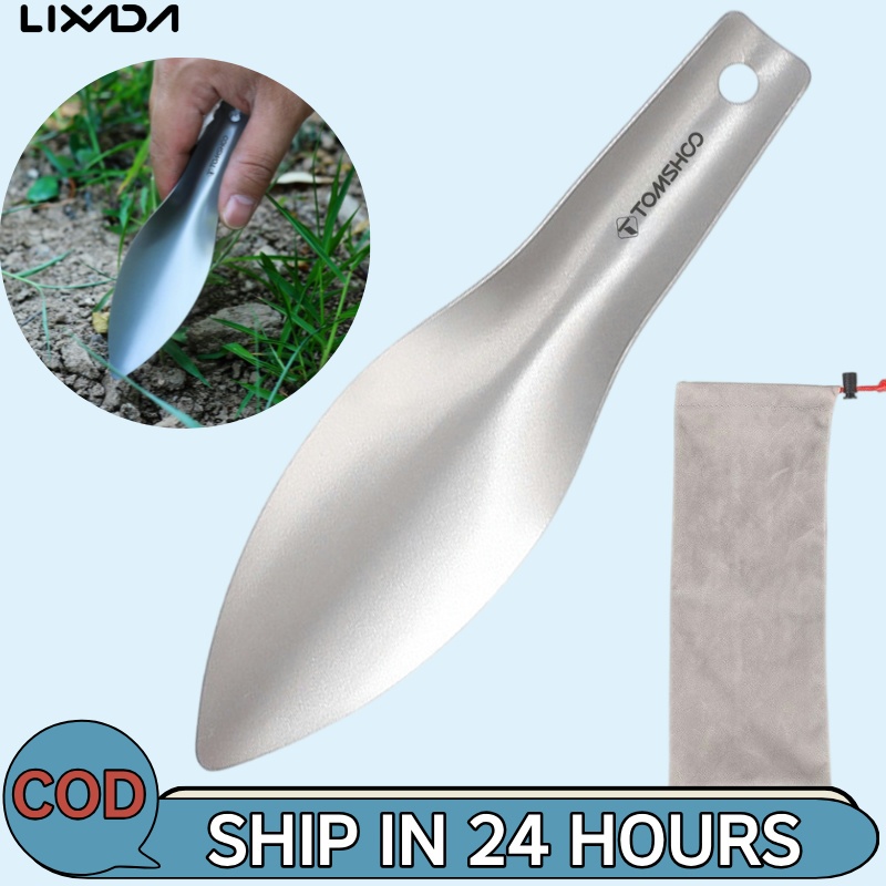 [LIXADA Mall] TOMSHOO เกรียงไทเทเนียม สําหรับตั้งแคมป์ เดินป่า กลางแจ้ง