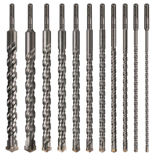 1 PC คอนกรีต SDS Plus 6-28 มม.บิต Cross หัวตัดคู่ auger ค้อน 310 มม.อิฐบล็อกค้อนไฟฟ้าอิฐบิต