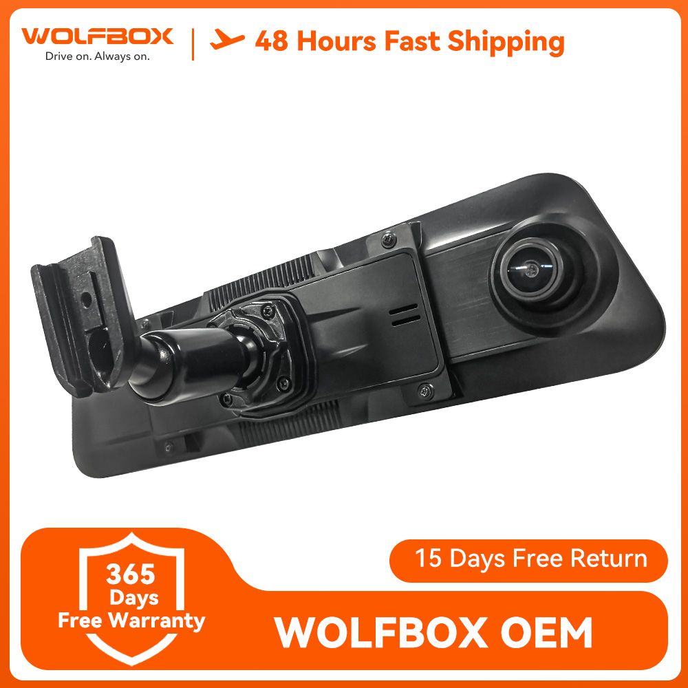 Wolfbox OEM 12 Mirror Dash Cam Bracket, Mount Arm for Car DVR (แทนที่สายรัด)