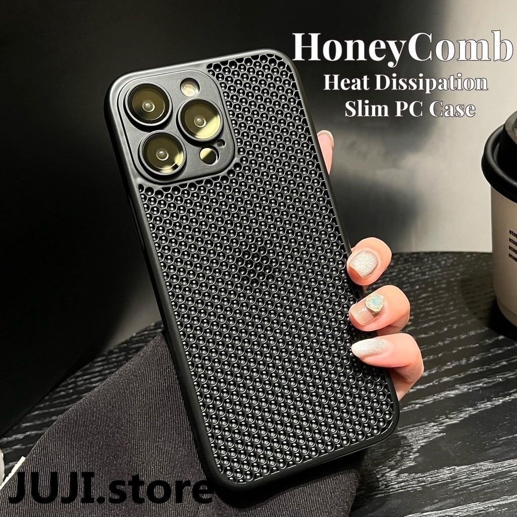 Best Cooling Hollow เคสโทรศัพท์สําหรับ iPhone 15 14 13 12 11 Pro Max 15Plus XS XR X การกระจายความร้อน Electroplated ฝาครอบ