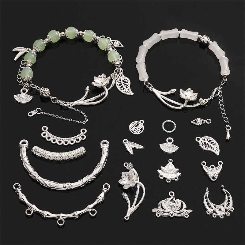 ใหม่สไตล์จีน Jewellery อุปกรณ์เสริม Hollow Alloy อุปกรณ์เสริมประณีตจี้ DIY สร้อยข้อมือต่างหูสําหรับเครื่องประดับทําอุปกรณ์เสริม