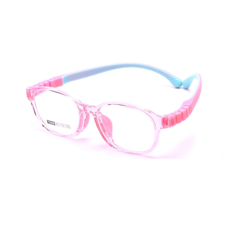 ซิลิโคน Optical Specs TR90 เด็กแว่นตาสําหรับ Prescription School ชายหญิงเด็ก Specs กรอบเลนส์เปลี่ยนสีชมพู