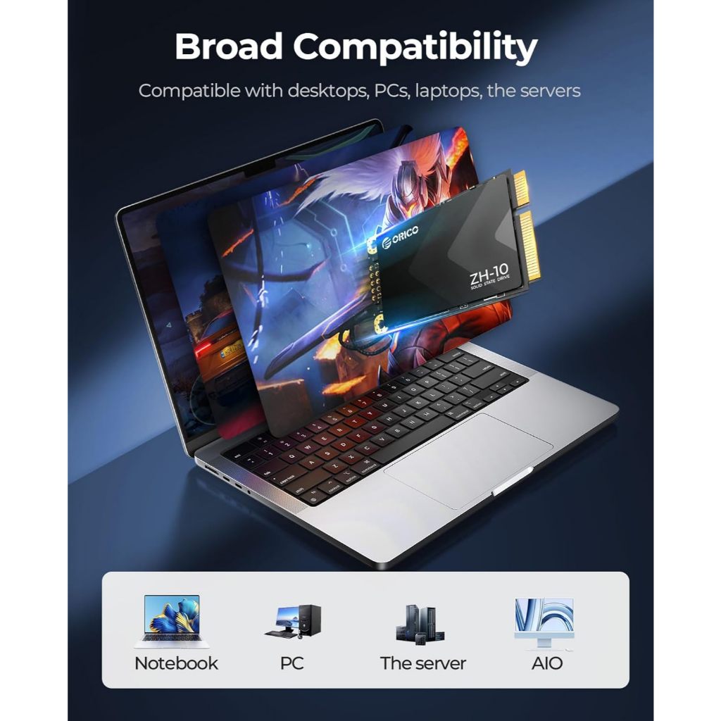 ORICO mSATA SSD SATA III 6Gbps 3D NAND 128GB 256GB 512GB สำหรับแล็ปท็อป Ultrabooks Desktop (ZH10)