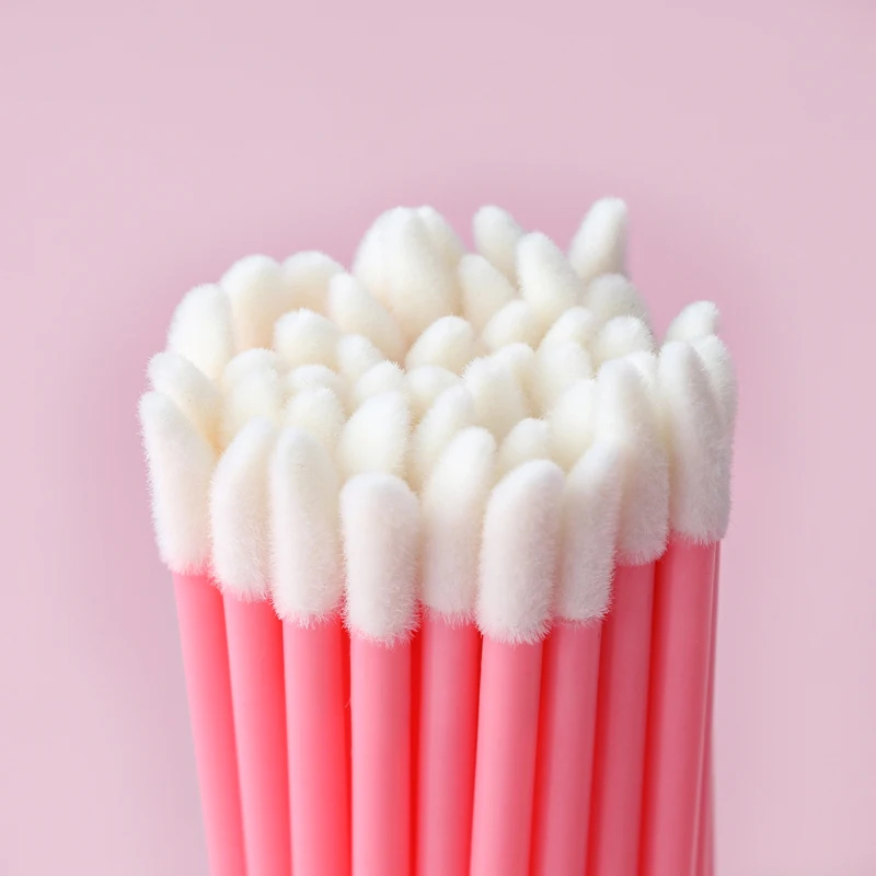 Paeclarus Lip Brush 50 PCS ลิปสติก Wands Applicator ทิ้ง Lash แปรงสําหรับมาสคาร่าแปรงแต่งหน้าเครื่องสําอางแบบพกพาความงามแต่งหน้าเครื่องมือ - รูปที่ 3