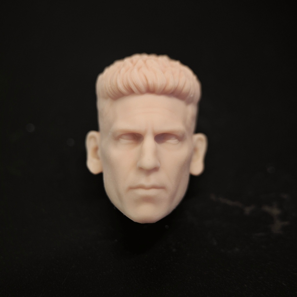 Unpainted 1/12 Scale Jon Bernthal Punisher Frank Castle Head แกะสลักรุ่น Fit สําหรับ 6 นิ้ว SHF MEZCO McFarlane ชาย Action Figure ตุ๊กตาของเล่น