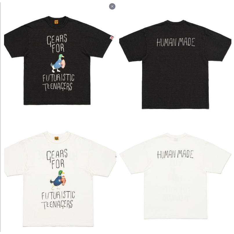 Hu* เสื้อยืดคอกลม แขนสั้น ทรงหลวม ระบายอากาศ ลายเป็ดรักบี้ สําหรับผู้ชาย และผู้หญิง