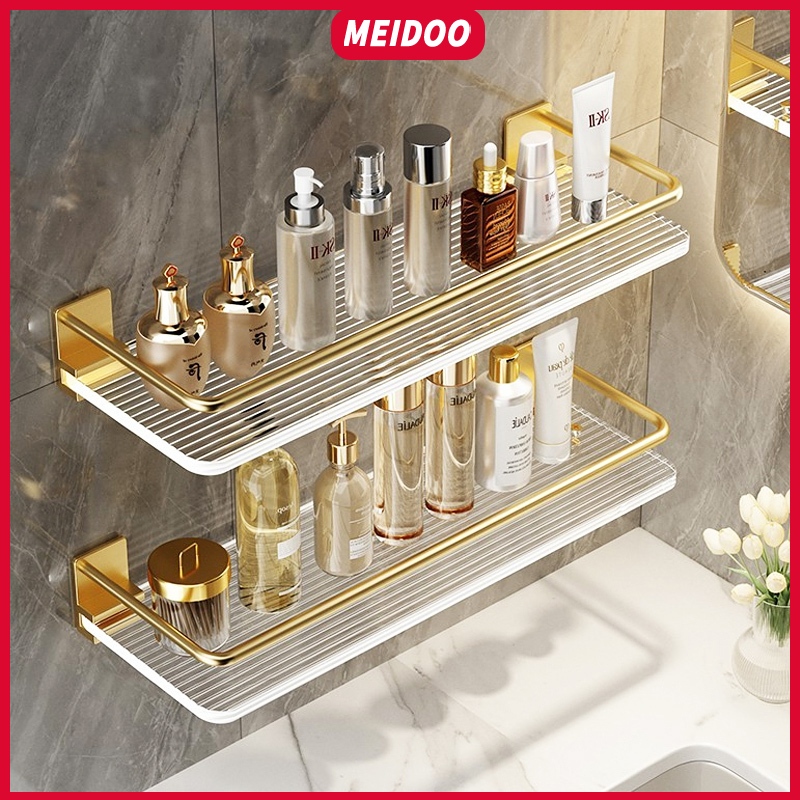 ชุดอะคริลิกสีทอง Meidoo ไม่ต้องเจาะ กันน้ำและกันสนิม รับน้ำหนักได้ดี