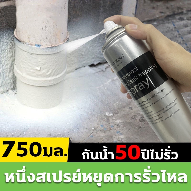 การซ่อมแซมระดับนาโน สเปรย์อุดรอยรั่ว สินค้านําเข้าจากสหรัฐฯ 1 ขวด 750 มล สีกันซึม สีทากันซึม สเปย์กันซึม กันซึมผนัง