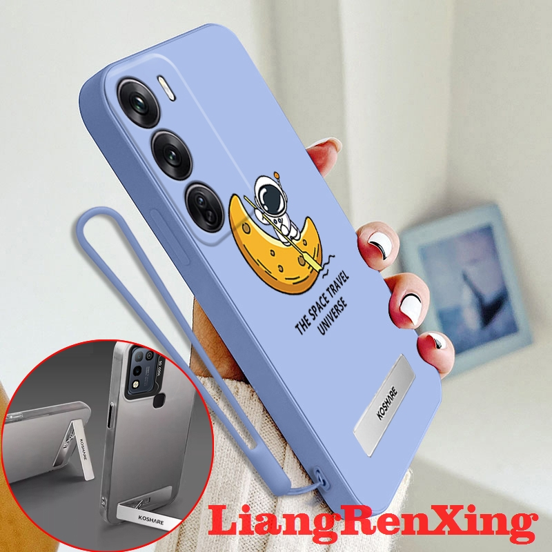 ปลอก OPPO Reno 12 Pro 5กรัม Reno 12 5กรัมโทรศัพท์กรณี softcase ซิลิโคนเหลวป้องกันเรียบกันกระแทกกันชนปกการออกแบบใหม่นักบินอวกาศกับผู้ถือความงาม YTXJCB01